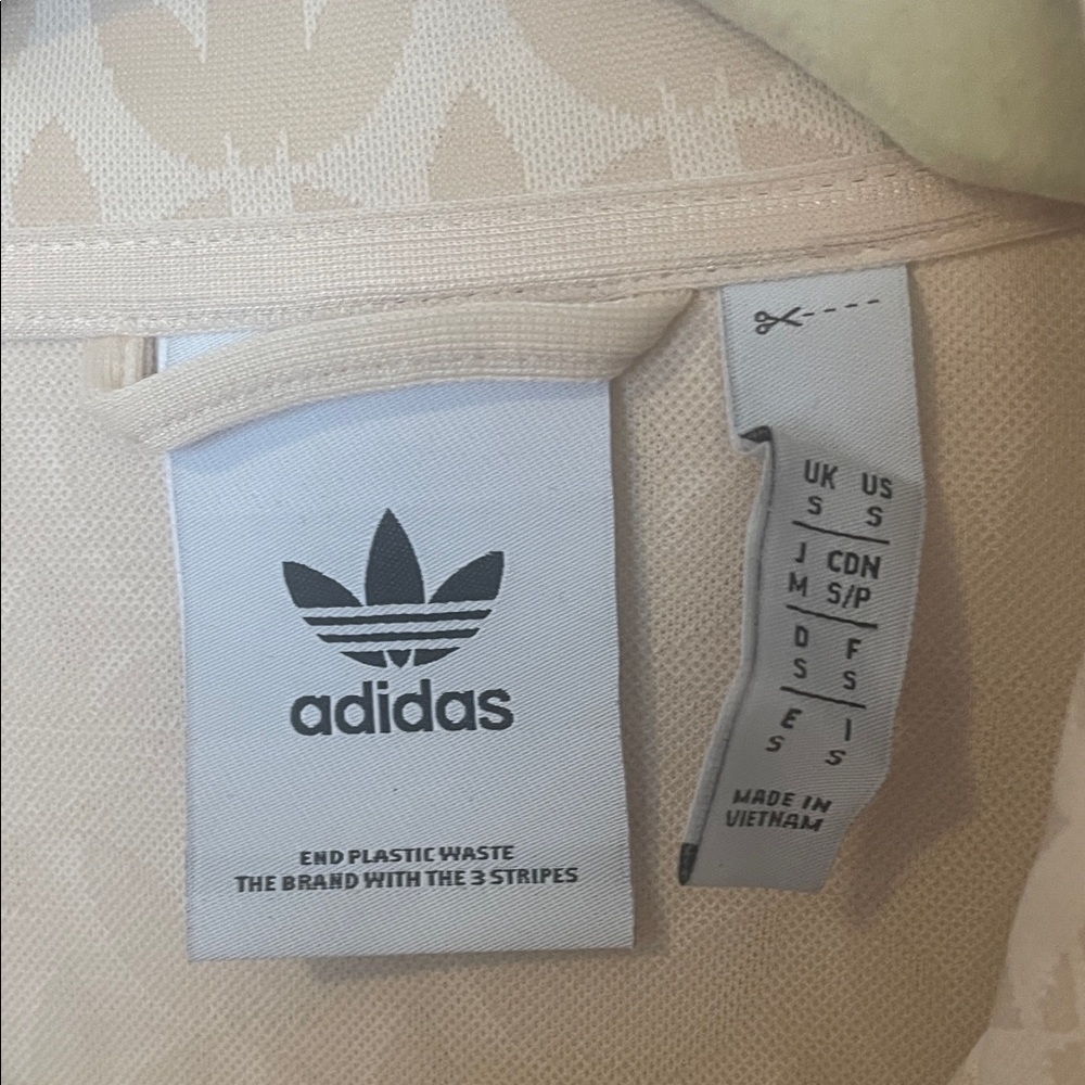 Adidas Women's Beige Bomber Jacket - Picture 4 of 5